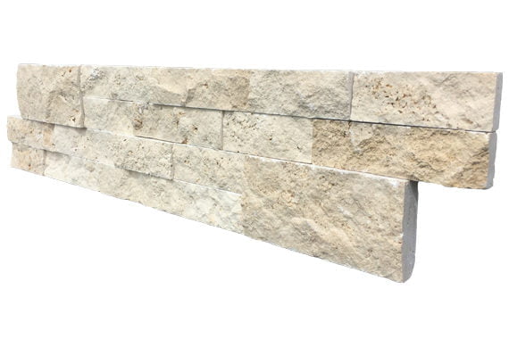 parement travertin beige