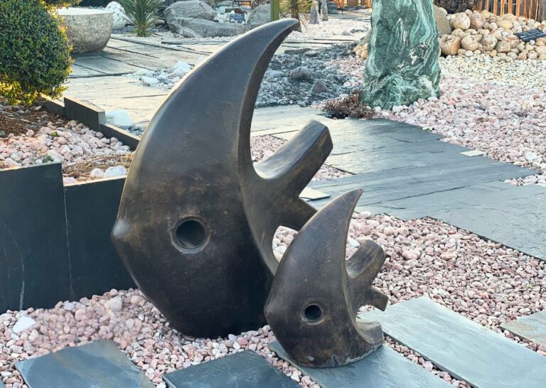 poisson contemporain brun Aquiter